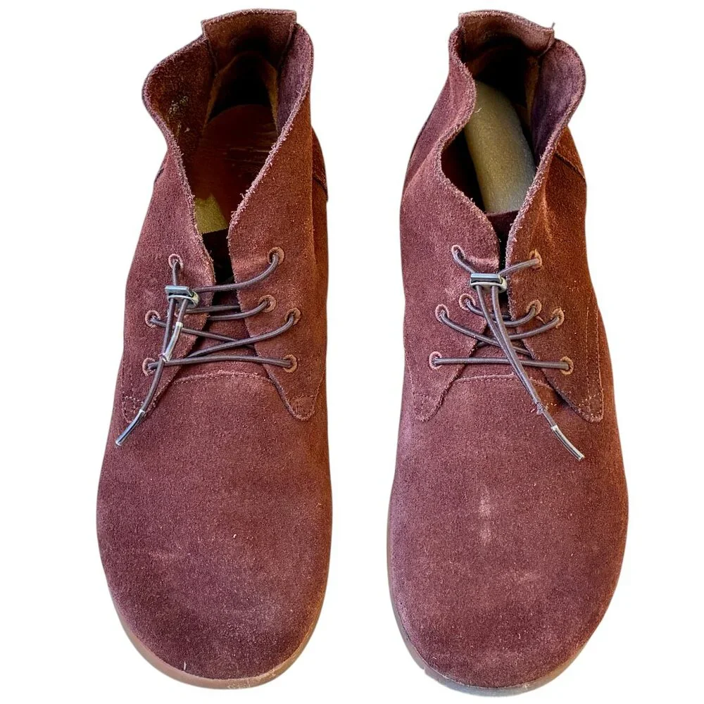 John Fluevog Earth Angel Budapest Brown Suede Chukka Boots Mens Size 13